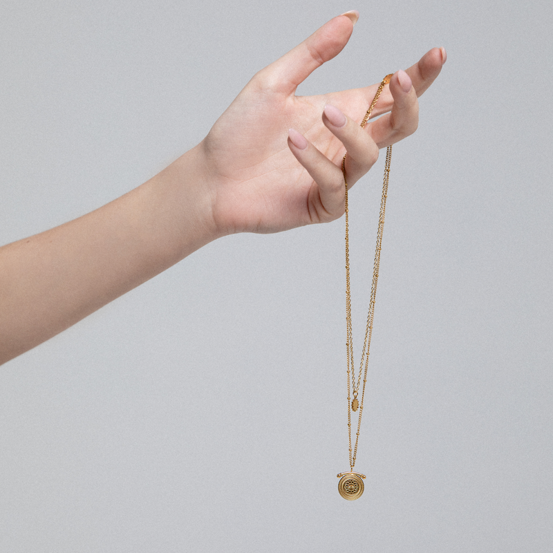 COLLANA DOPPIA IN ORO 18K