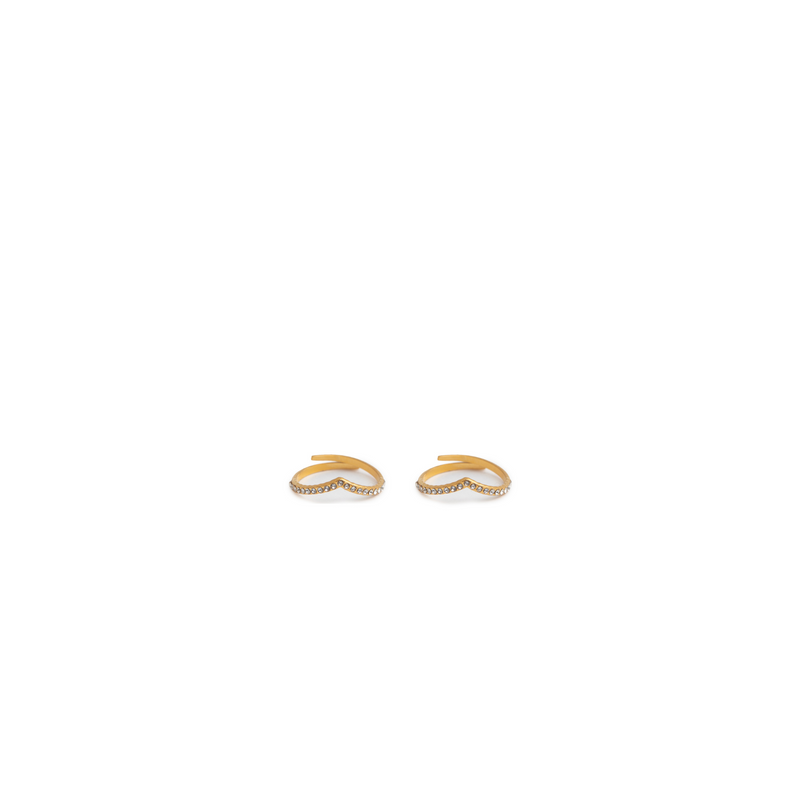 2 FEDINE BRILLANTINI IN ORO 18K