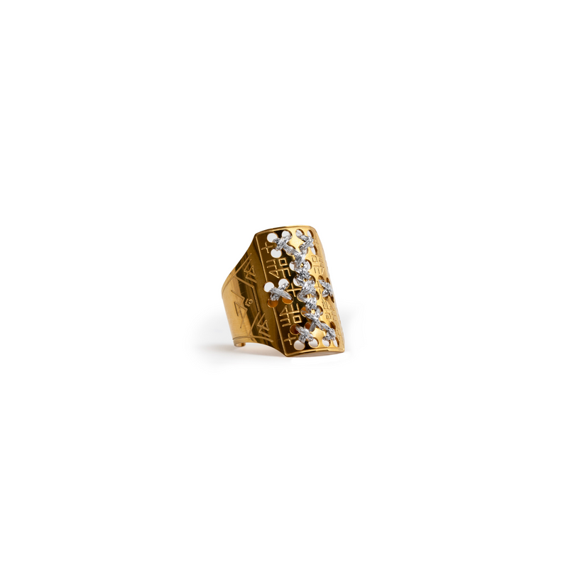 ANELLO ALTO IN ORO 18K - Croci