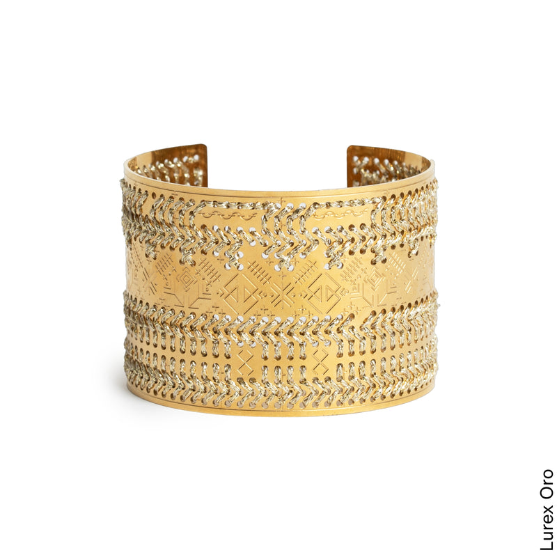 BRACCIALE ALTO INCISO ORO - Monocolore