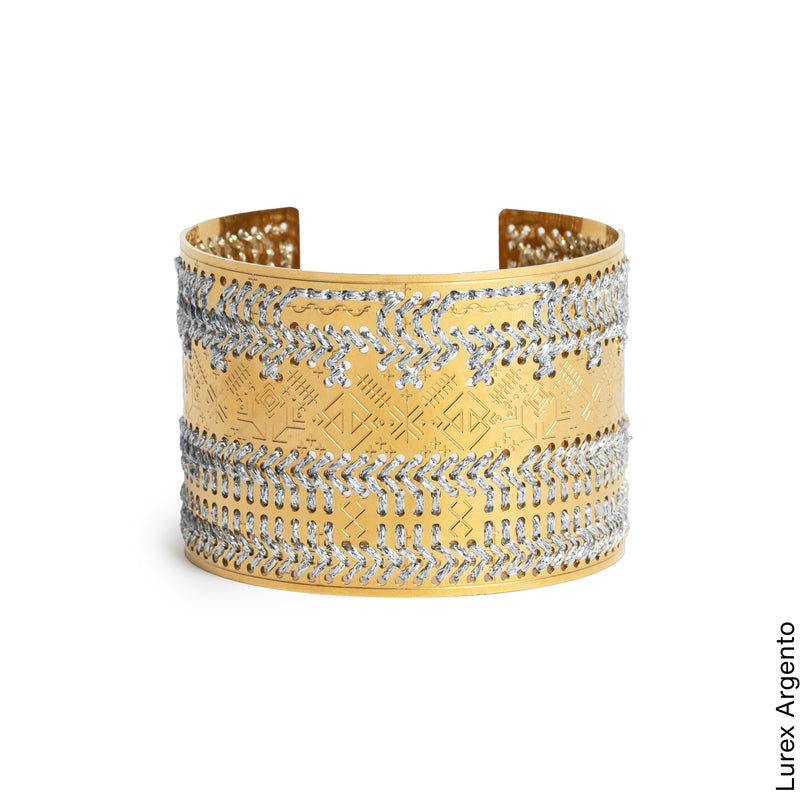 BRACCIALE ALTO INCISO ORO - Monocolore