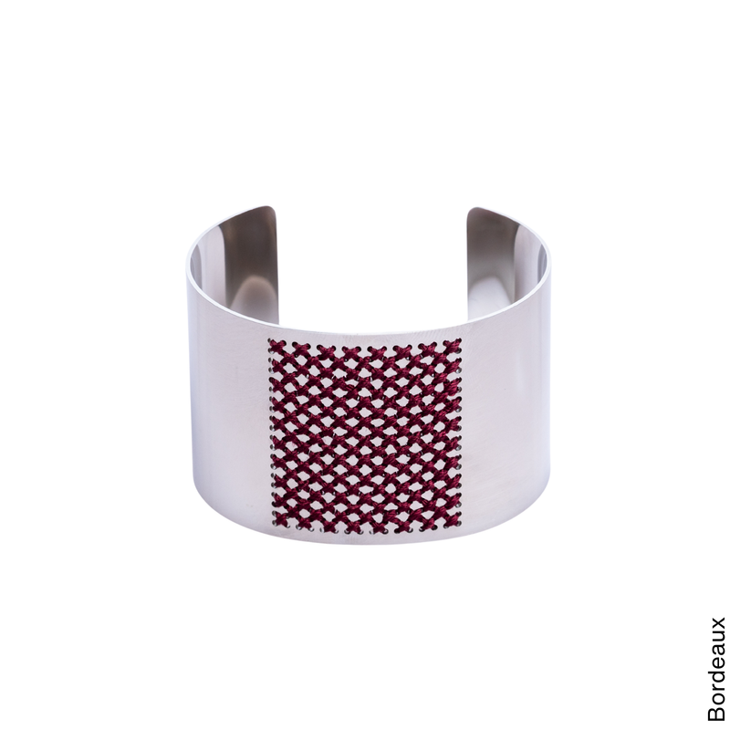 BRACCIALE ALTO LISCIO ARGENTO - Punto Croce
