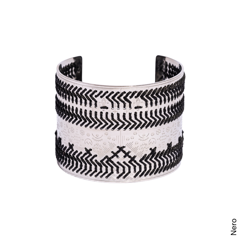 BRACCIALE ALTO INCISO ARGENTO- Monocolore