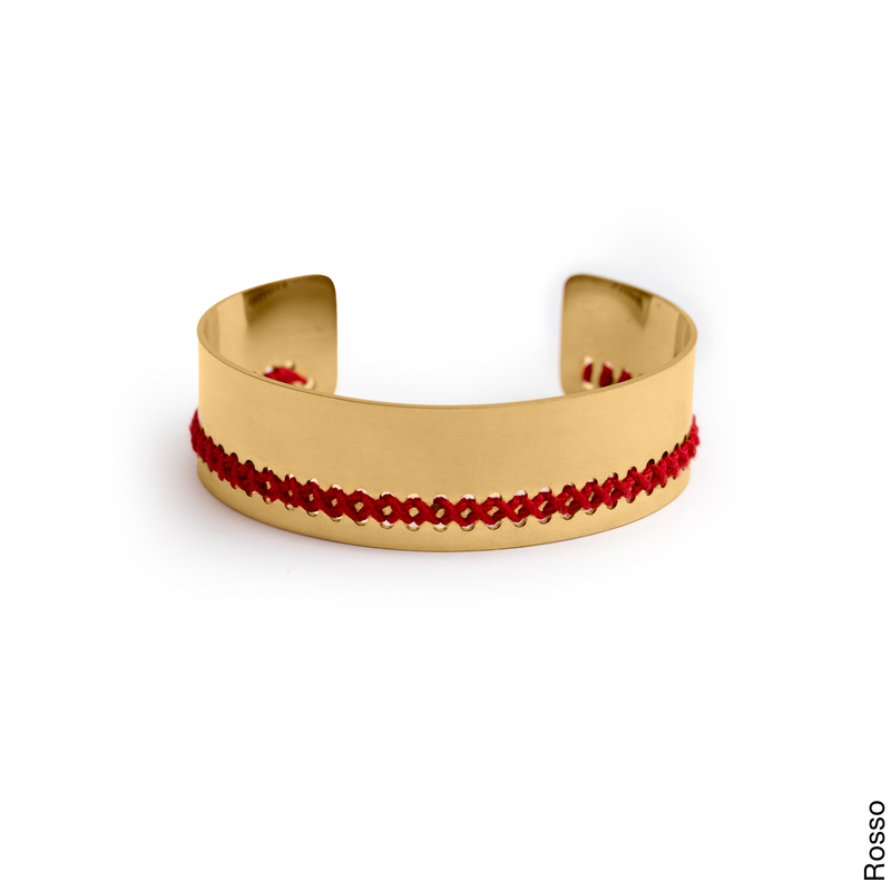 MEDIUM BRACELET IN 18K GOLD - Crosses