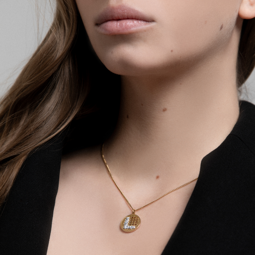 COLLANA CIONDOLO PICCOLO ORO - Lettera