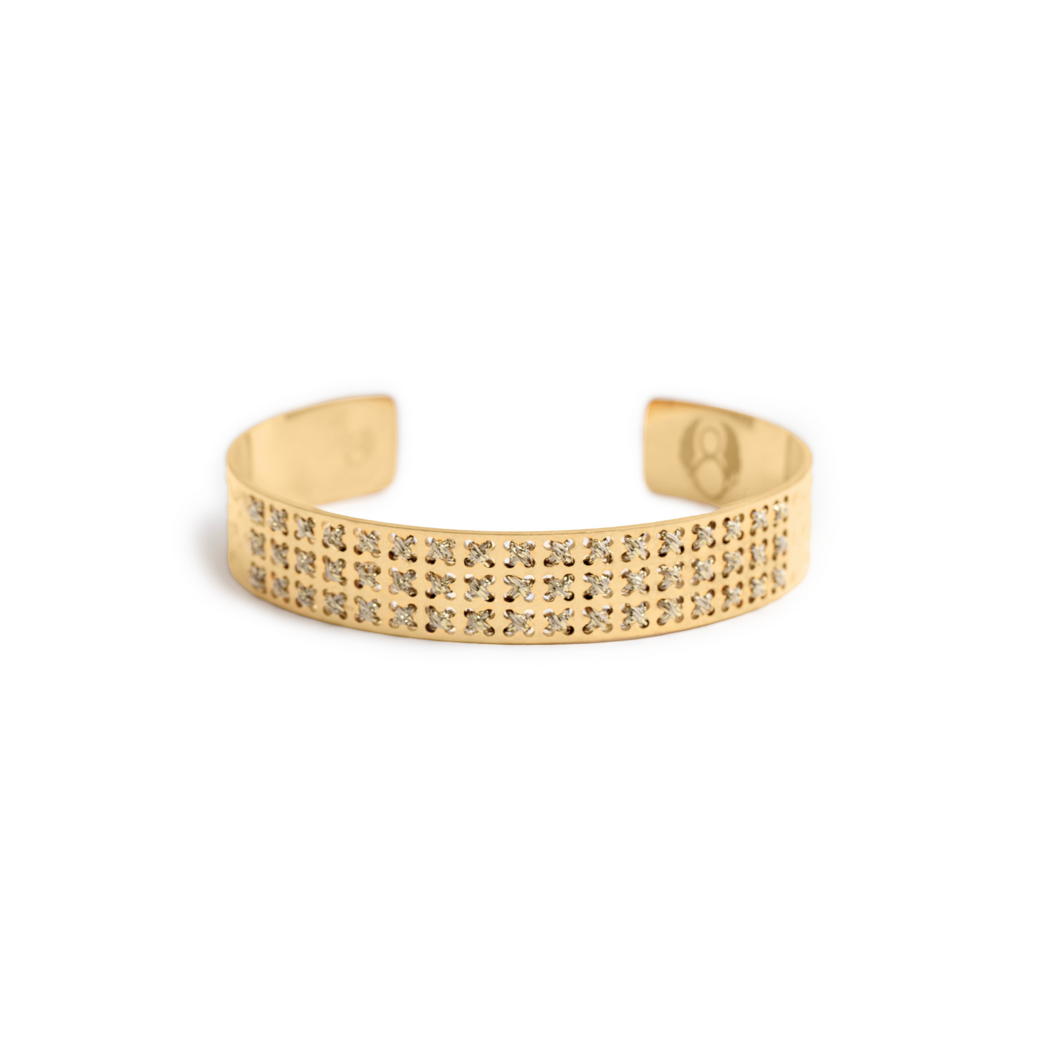 LOW BRACELET IN 18K GOLD - Lurex Crosses