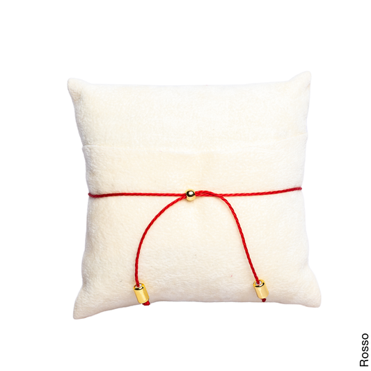 BRACCIALE CORDINO MONETA IN ORO 18K - Lettera