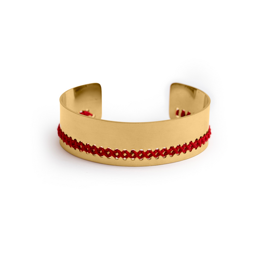 MEDIUM BRACELET IN 18K GOLD - Crosses