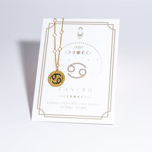 COLLANA CIONDOLO GRANDE IN ORO 18K - Segno Zodiacale