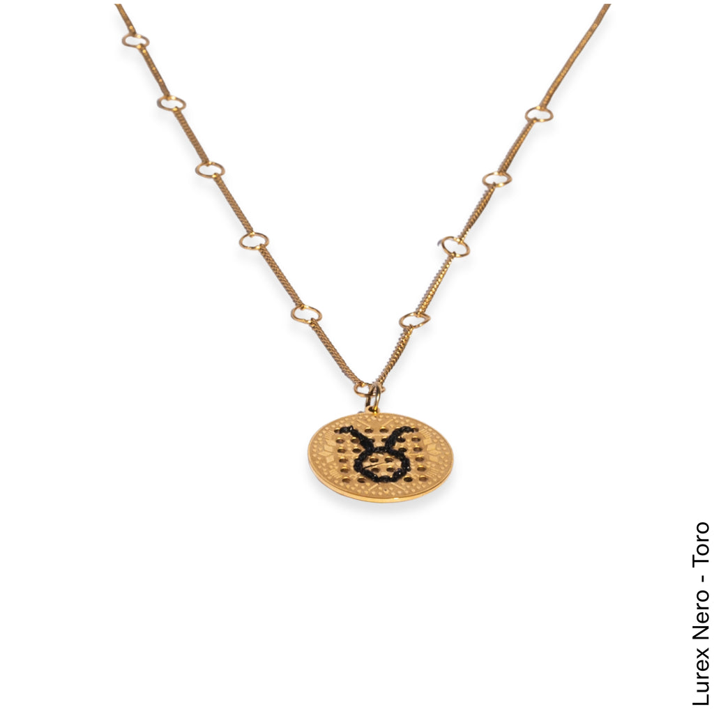 COLLANA CIONDOLO GRANDE IN ORO 18K - Segno Zodiacale