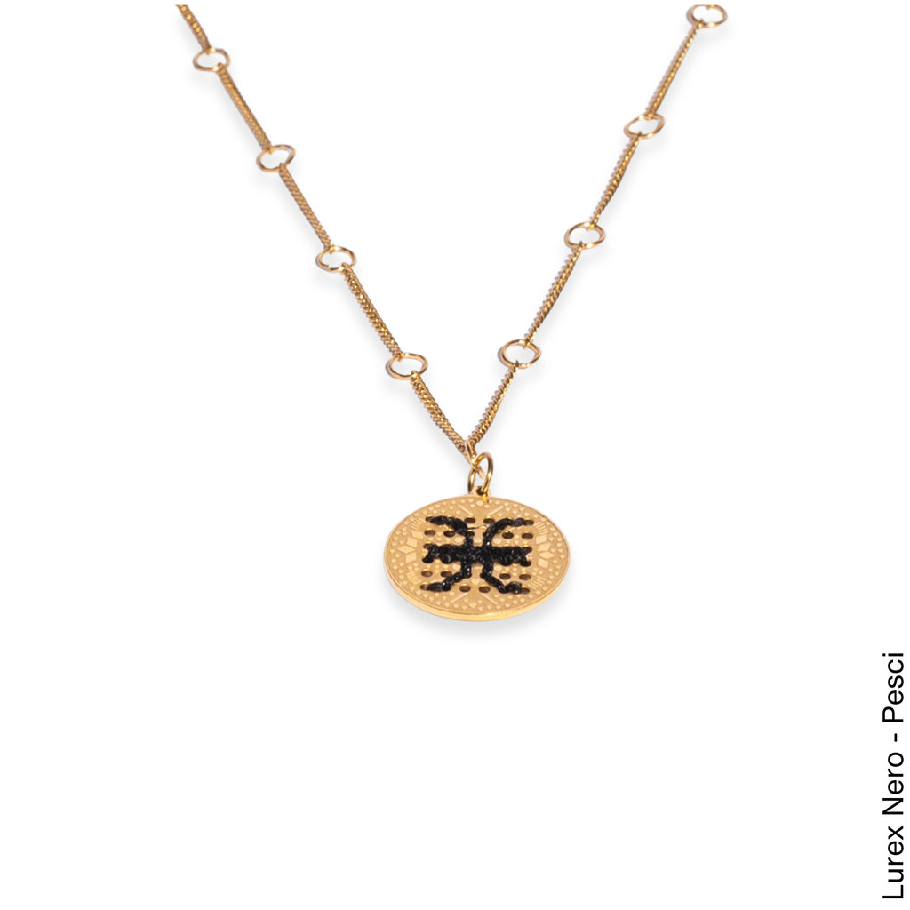 COLLANA CIONDOLO GRANDE IN ORO 18K - Segno Zodiacale