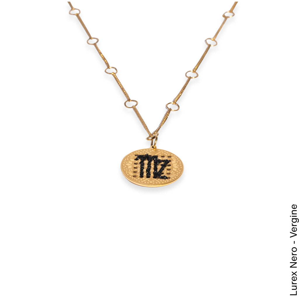 COLLANA CIONDOLO GRANDE IN ORO 18K - Segno Zodiacale