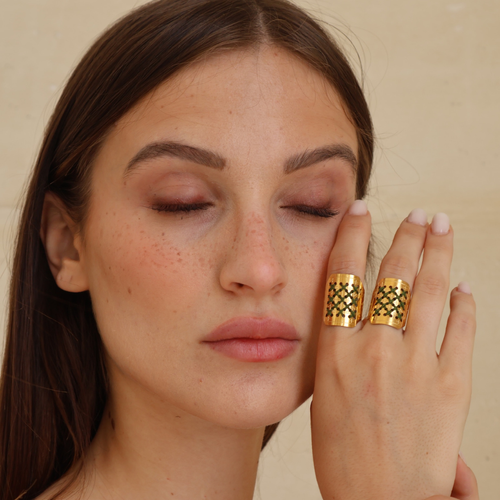 ANELLO ALTO ORO - Punto croce