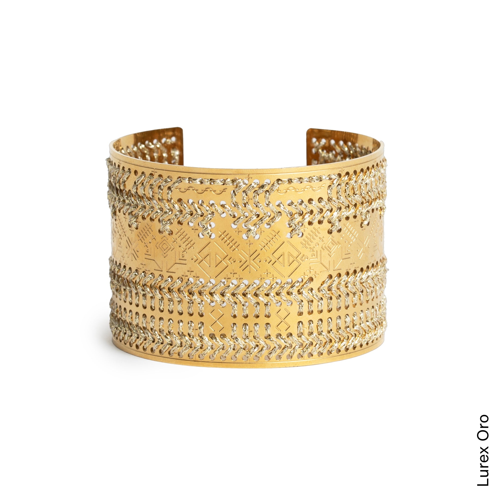 BRACCIALE ALTO INCISO ORO - Monocolore