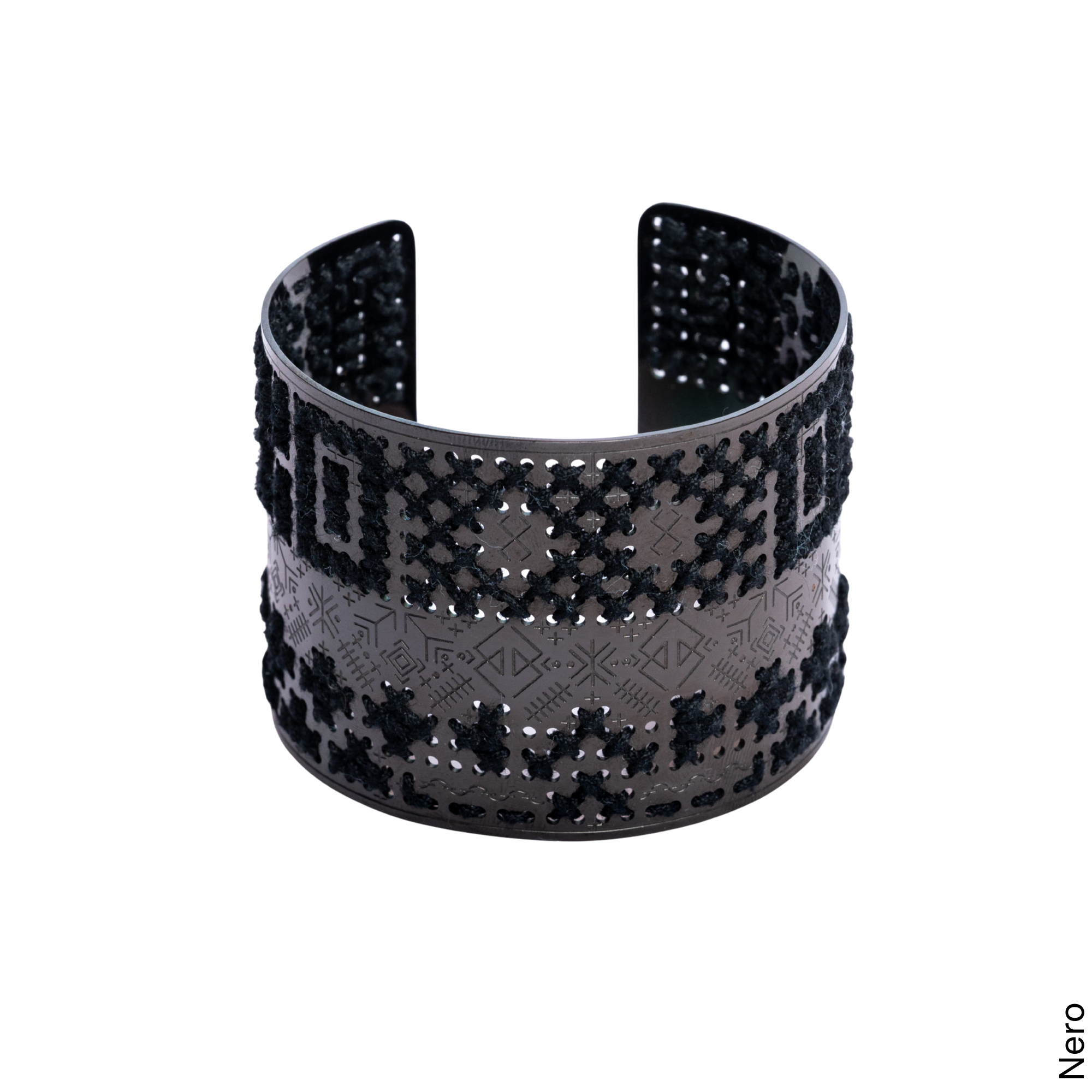 HIGH BRACELET IN 18K GOLD - Two-tone Square
