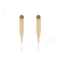 18K GOLD CASCADE DANGLE EARRINGS