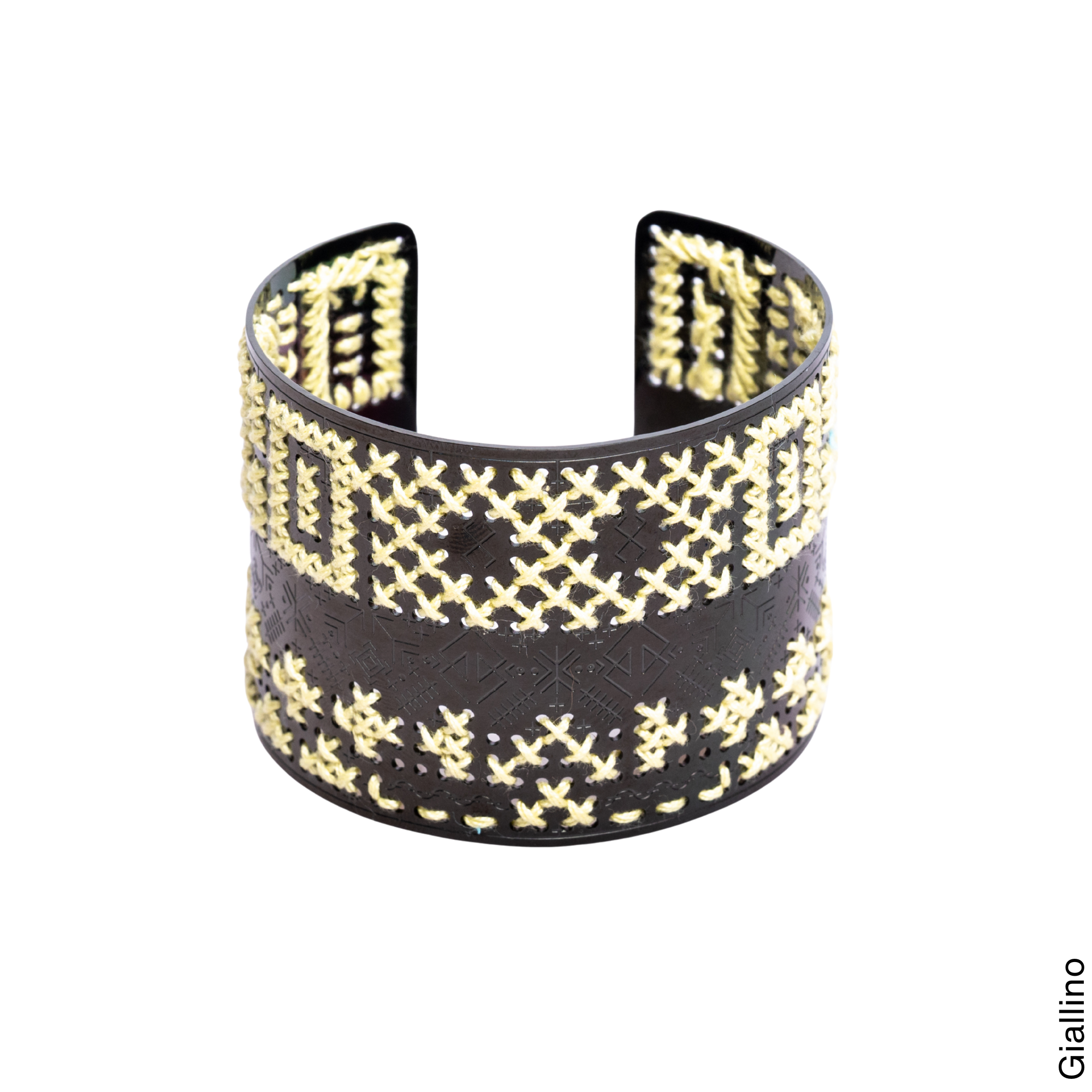HIGH BRACELET IN 18K GOLD - Two-tone Square
