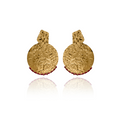 ORECCHINI PENDENTI TONDI IN ORO 18K