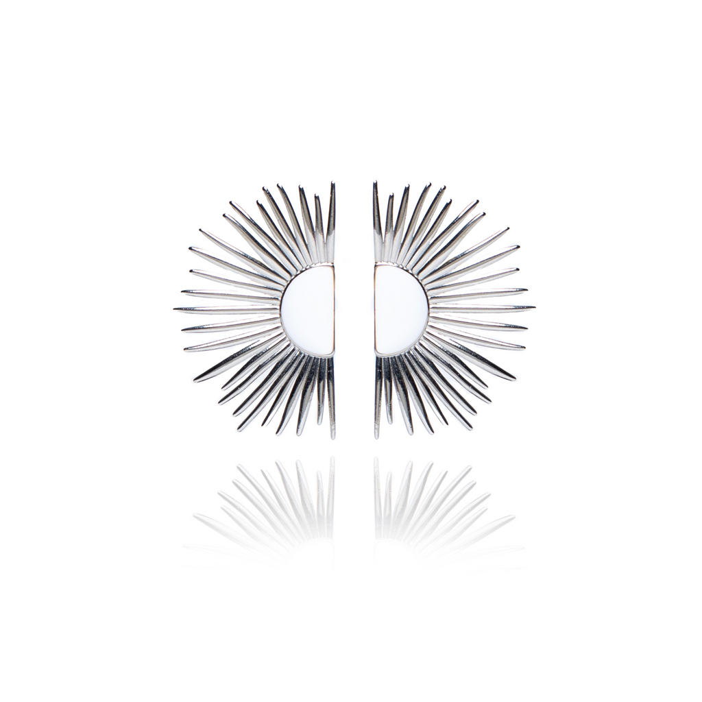 925 SILVER SUN STUD EARRINGS