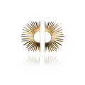 18K GOLD SUN LOBE EARRINGS