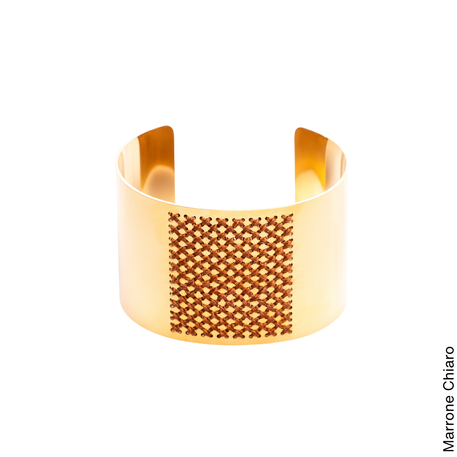 BRACCIALE ALTO  LISCIO ORO - Punto Croce