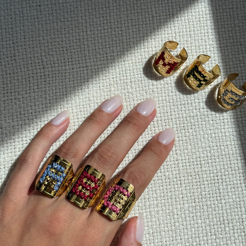 ANELLO ALTO IN ORO 18K - Lettera
