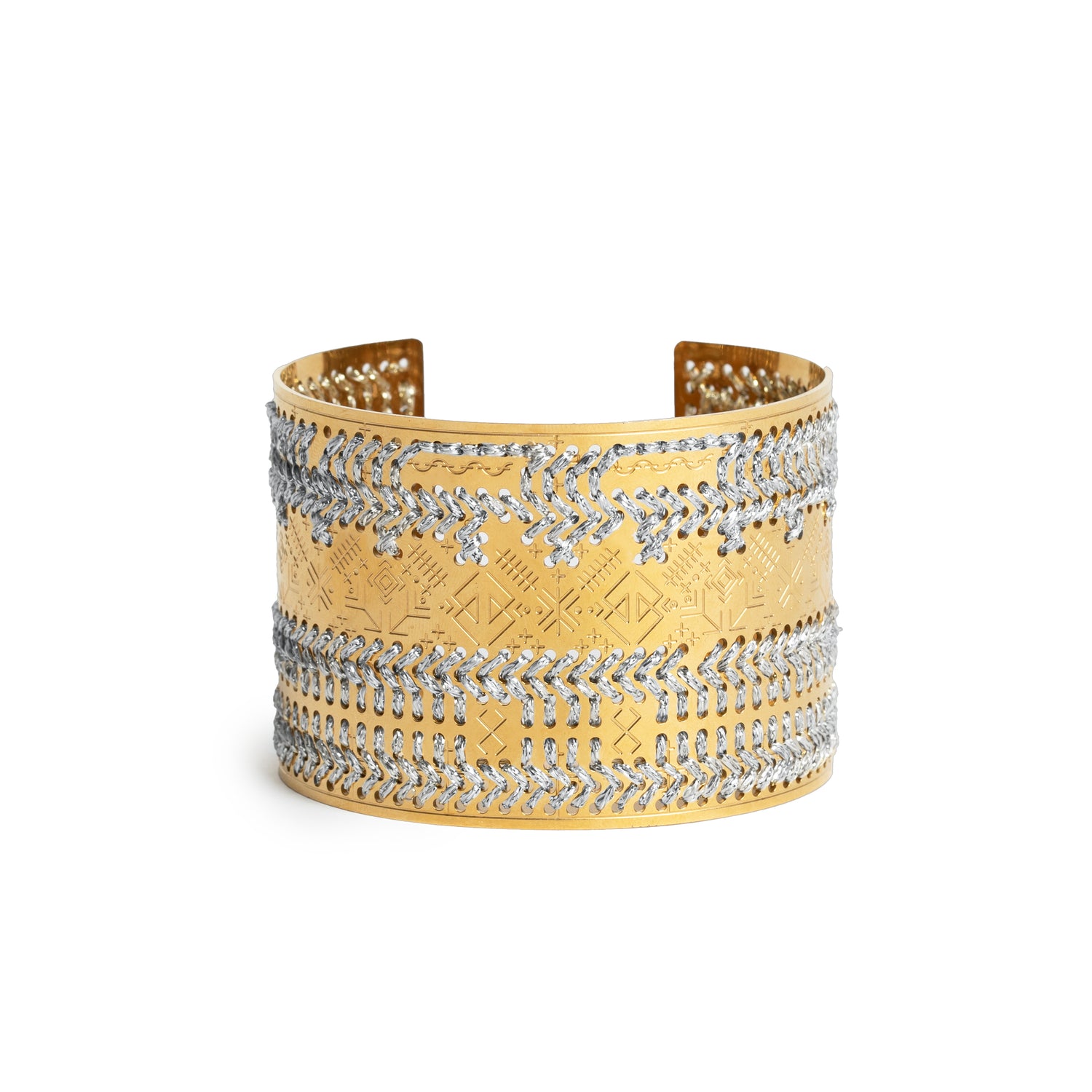 BRACCIALE ALTO IN ORO 18K - Monocolore Lurex