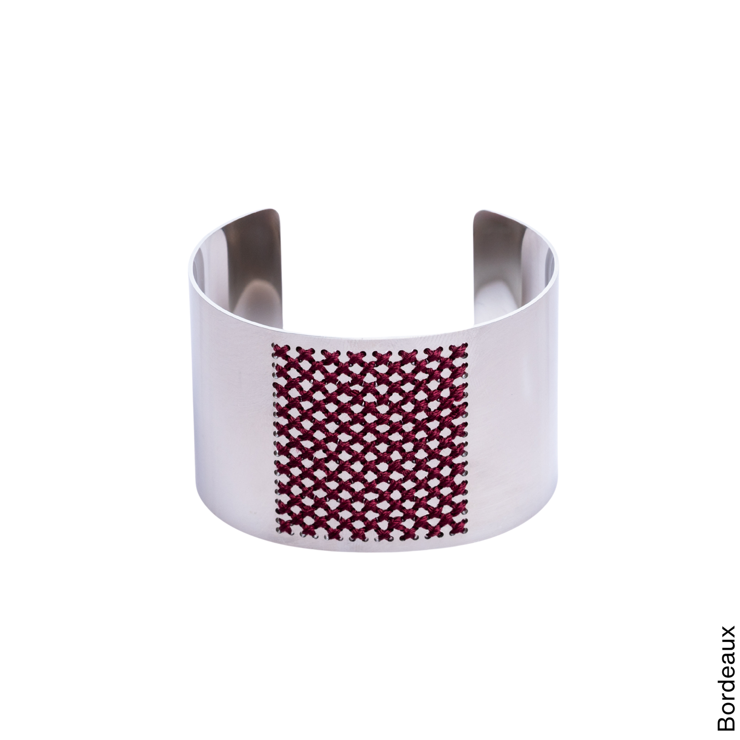BRACCIALE ALTO  LISCIO ARGENTO - Punto Croce