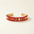 CHOKER RIGIDO CON PERLINE ORO - Personalizzabile