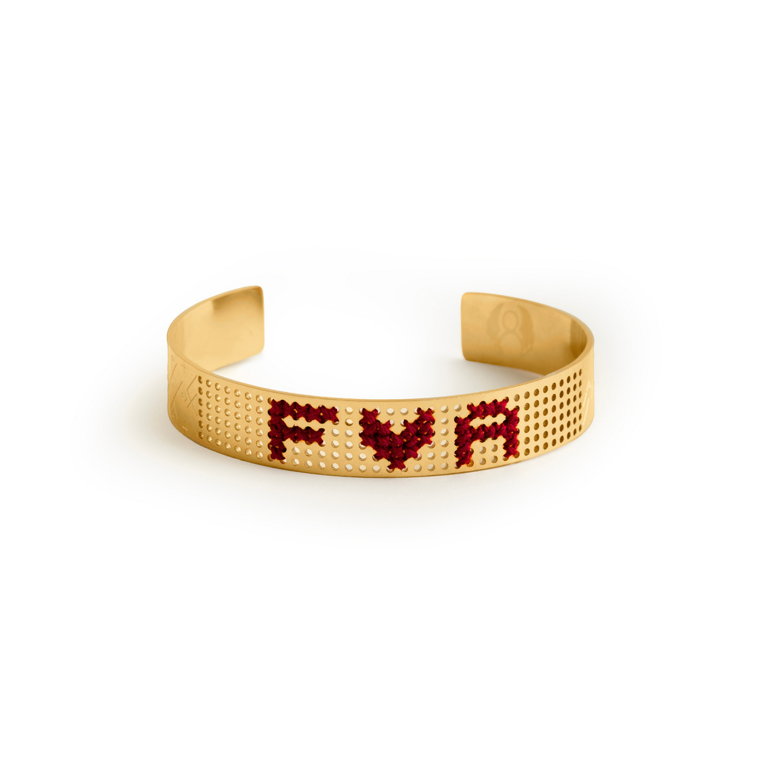 LOW BRACELET IN 18K GOLD - Lurex Diagonals