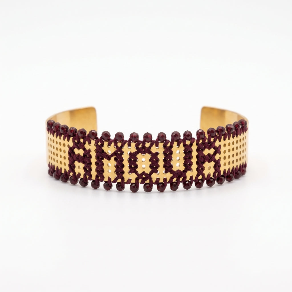 BRACCIALE BASSO CON PERLINE ORO - Personalizzabile