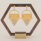 ORECCHINI PENDENTI TRIANGOLARI IN ORO 18K - Croci