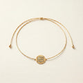 CHOKER CORDINO MONETA ORO - Lettera