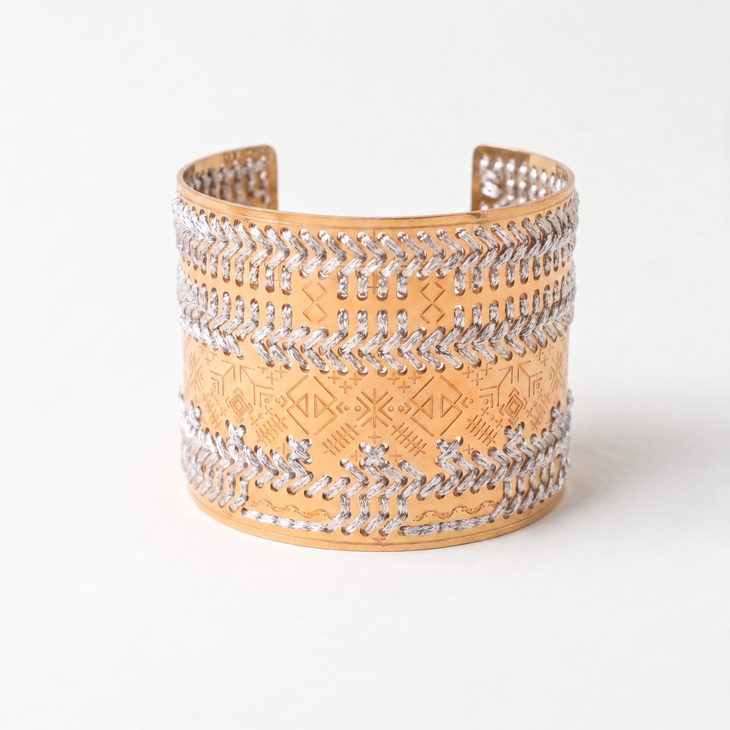 BRACCIALE ALTO INCISO ORO - Monocolore