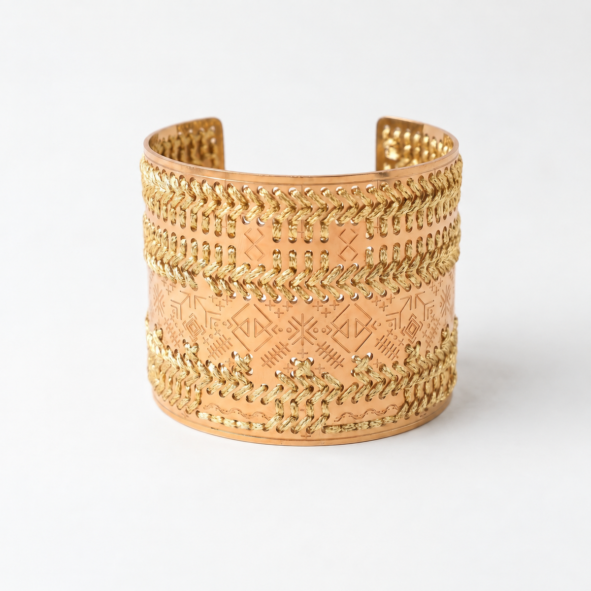 BRACCIALE ALTO INCISO ORO - Monocolore