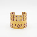 BRACCIALE ALTO INCISO ORO - Bicolore Punto Croce