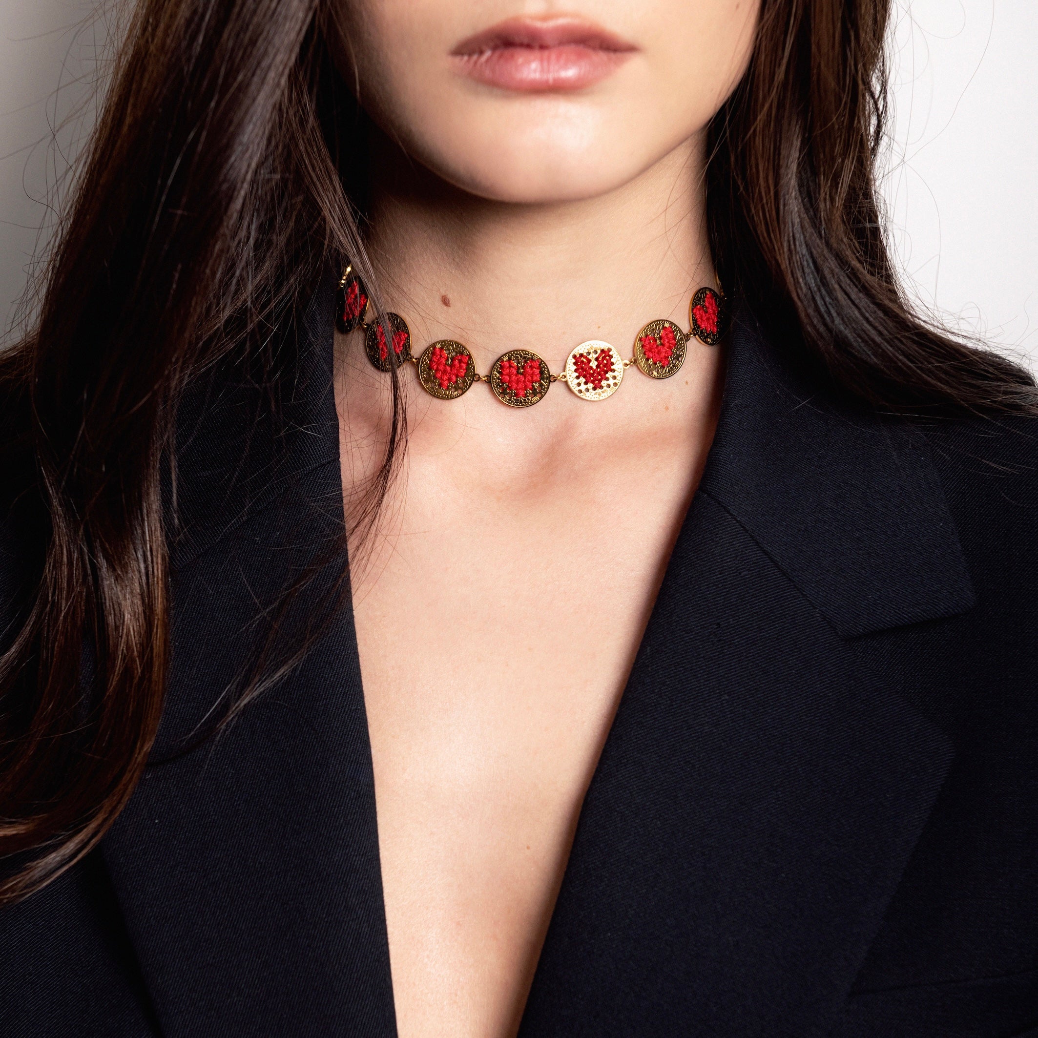 CHOKER MONETE ORO - Pattern Multicolor