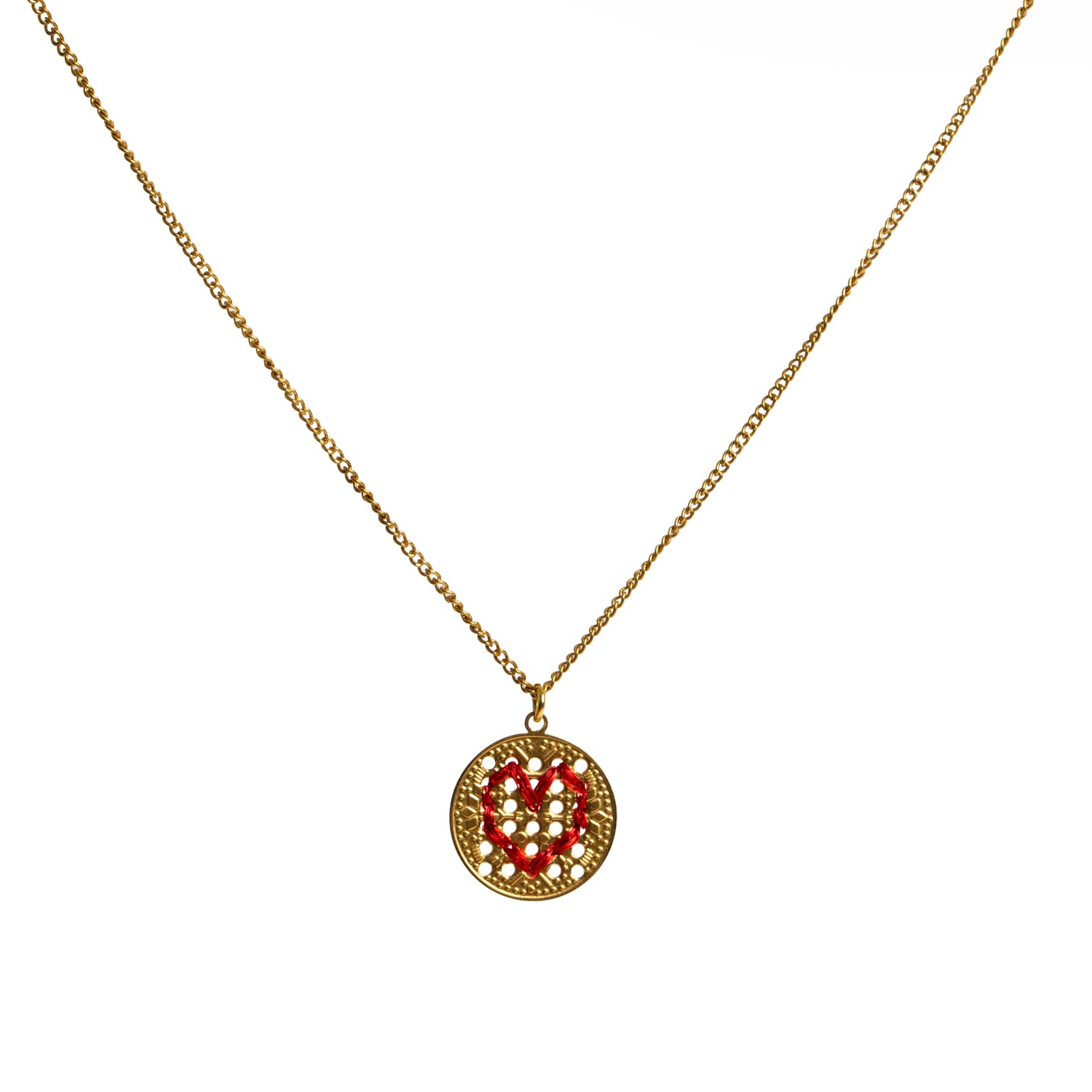 18K GOLD PENDANT NECKLACE - Lurex Letter