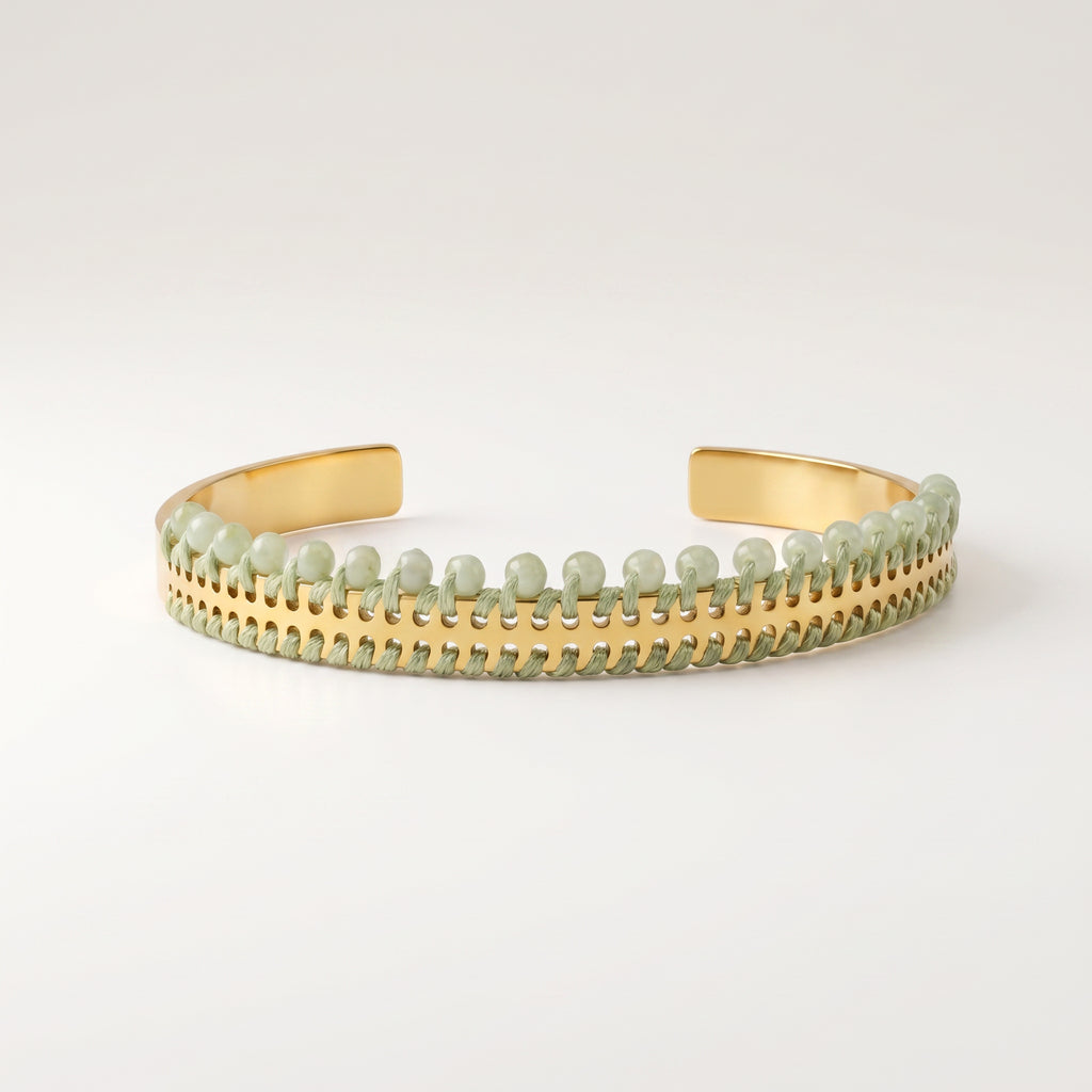 BRACCIALE MINI CON PERLINE ORO - Diagonali