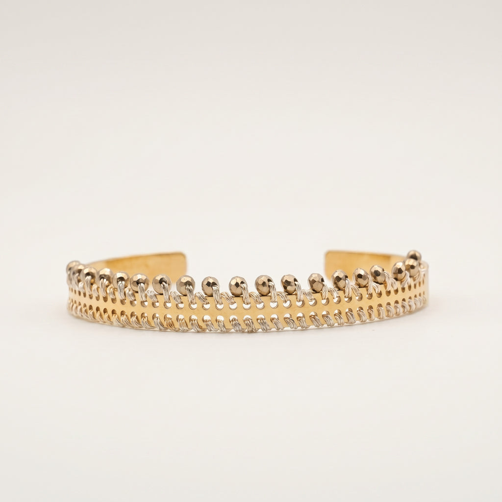 BRACCIALE MINI CON PERLINE ORO - Diagonali