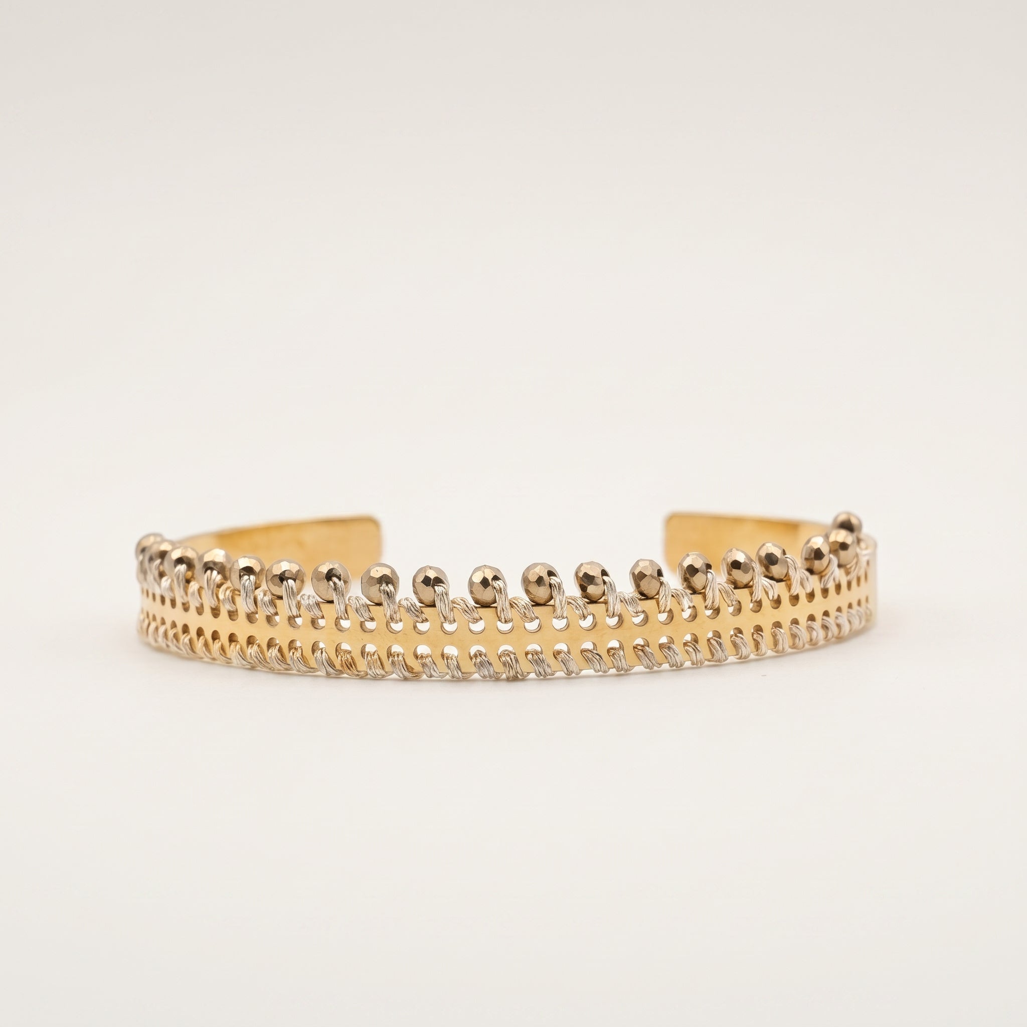BRACCIALE MINI CON PERLINE ORO - Diagonali