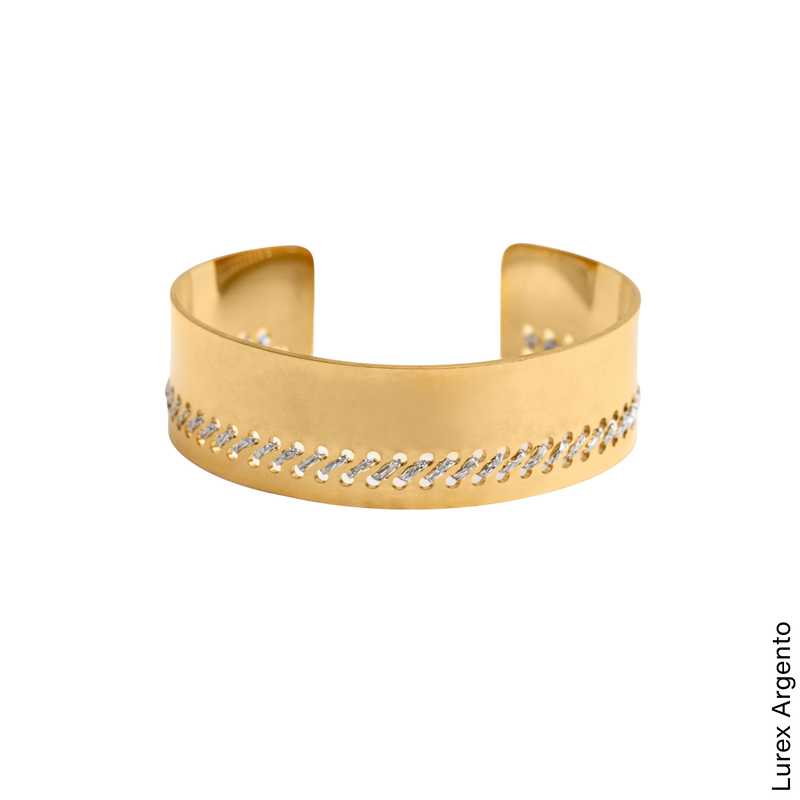 MEDIUM BRACELET IN 18K GOLD - Diagonals