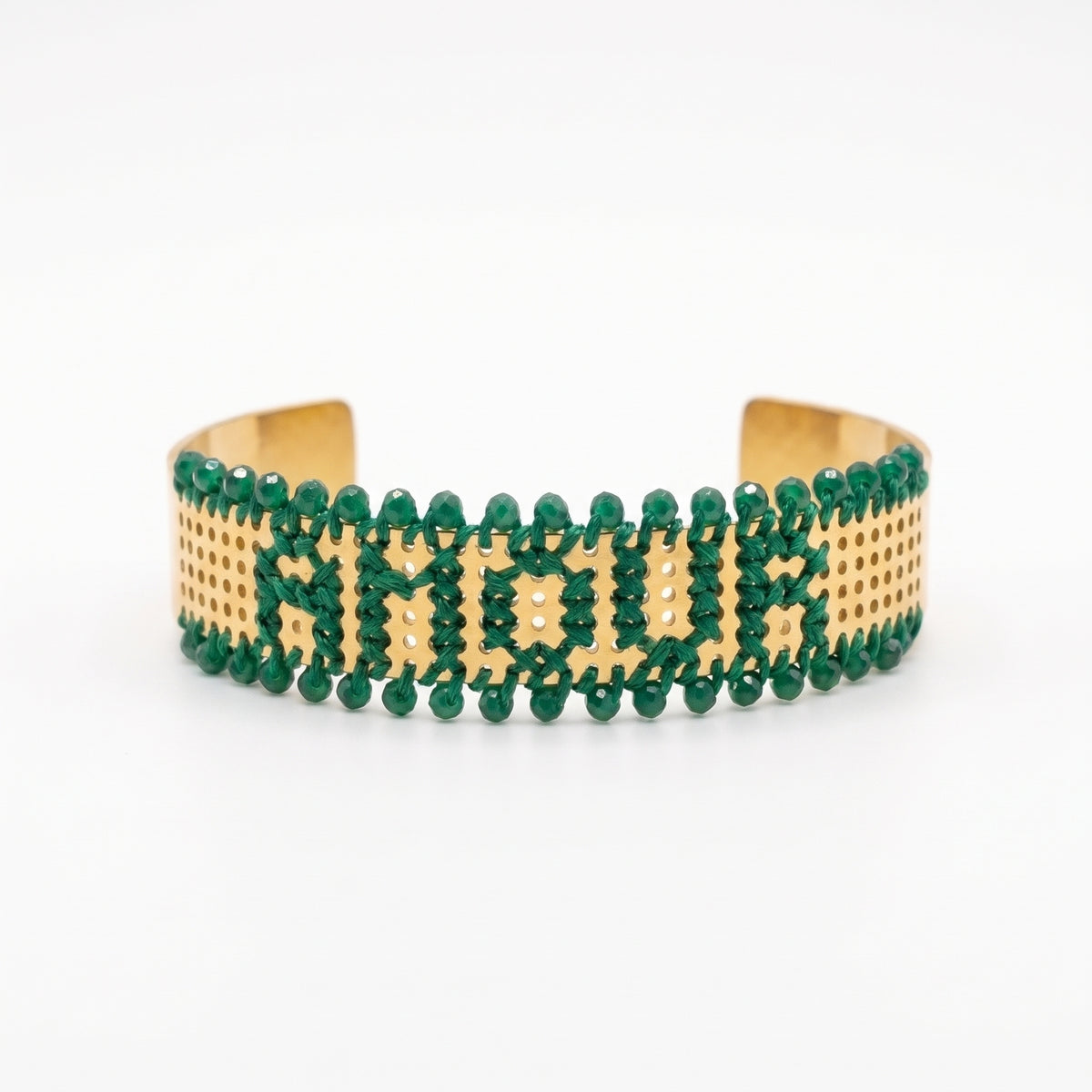 BRACCIALE BASSO CON PERLINE ORO - Personalizzabile