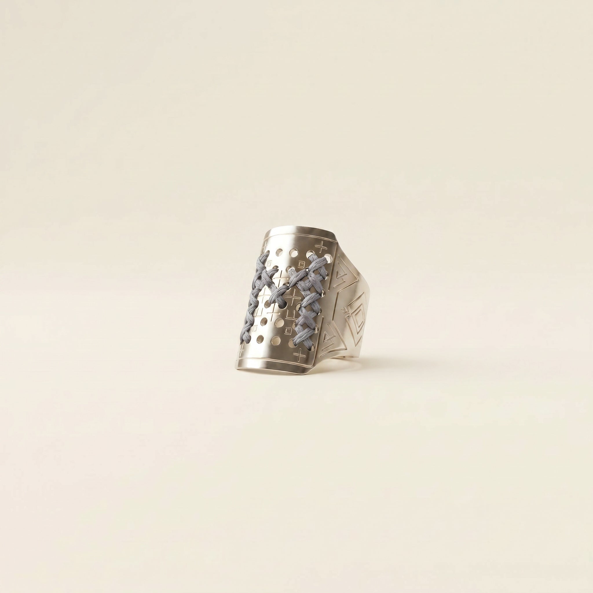 ANELLO ALTO ARGENTO - Lettera