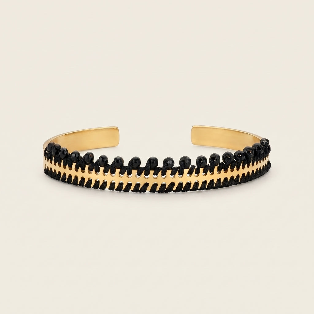 BRACCIALE MINI CON PERLINE ORO - Diagonali